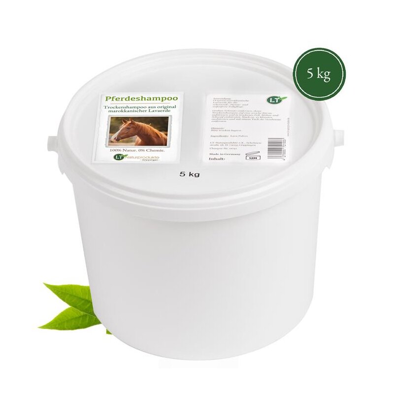 Dry Shampoo for Horses - Original Moroccan Lava Clay | Vegan & Bio - Bulk Pack 5kg