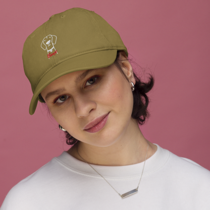 Bio Vizsla Dog embroided baseball cap with Vizsla Dog Name for Vizsla