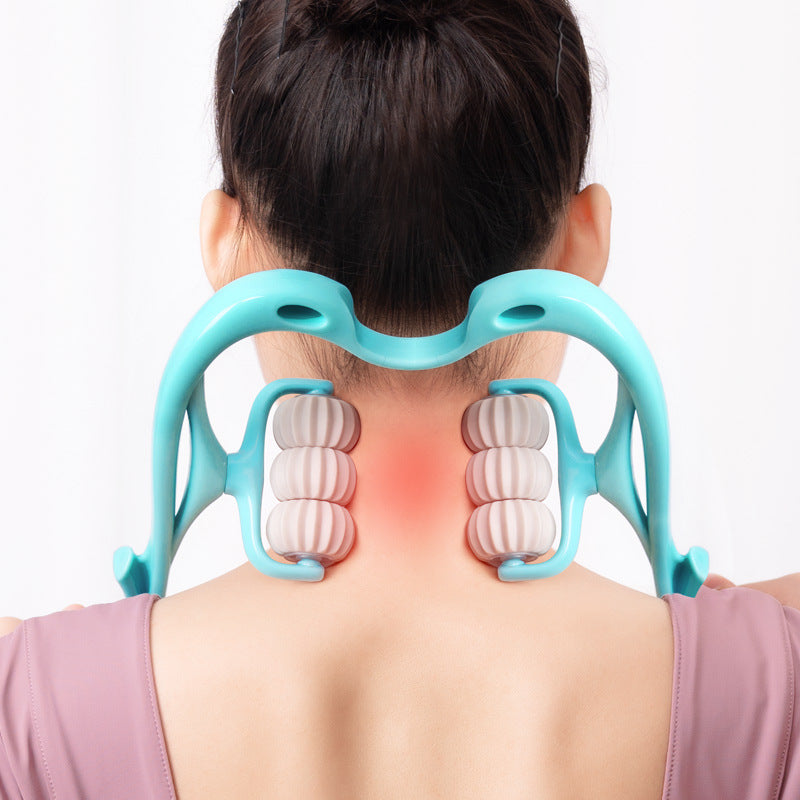 Six-Wheel Manual Neck & Shoulder Massager