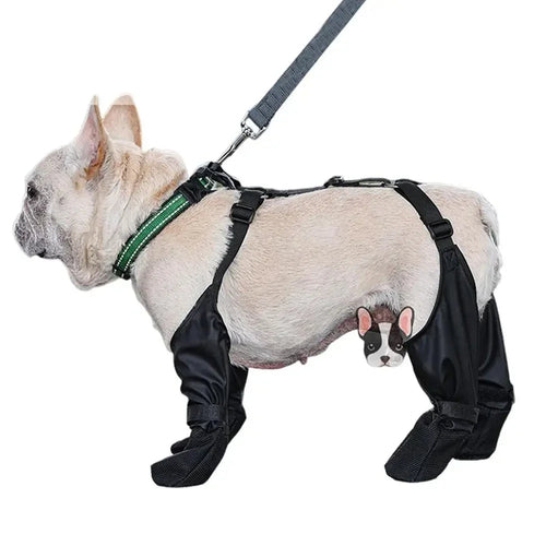 Waterproof Dog Shoes Adjustable Dog Boots Pet Breathbale Shoes for