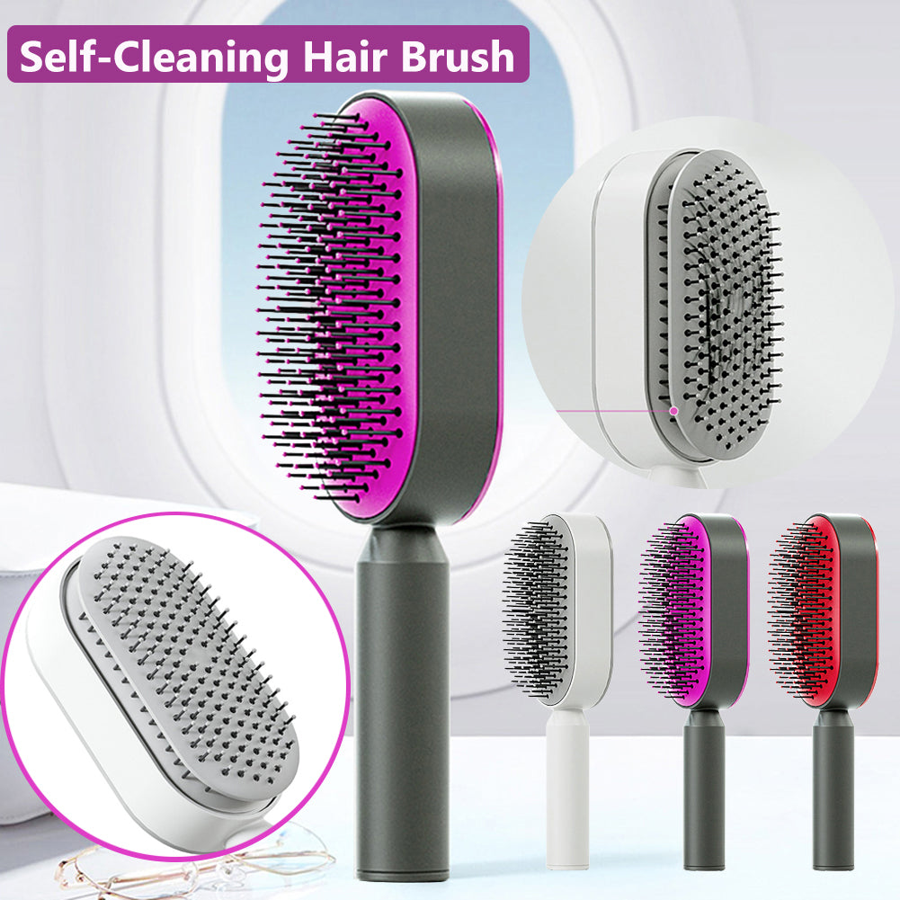 Self-Cleaning Detangling Hairbrush
