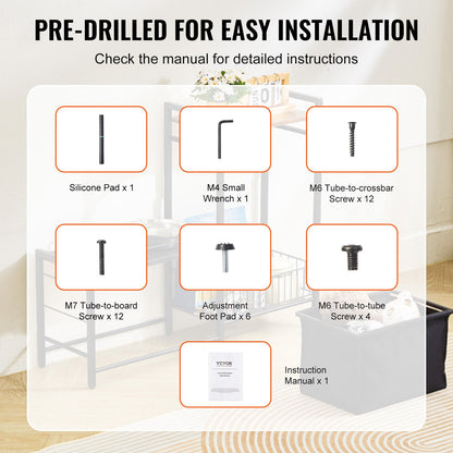 Pet Feeding Station with Storage, Elevated Dog Bowls, Raised Dog Bowl