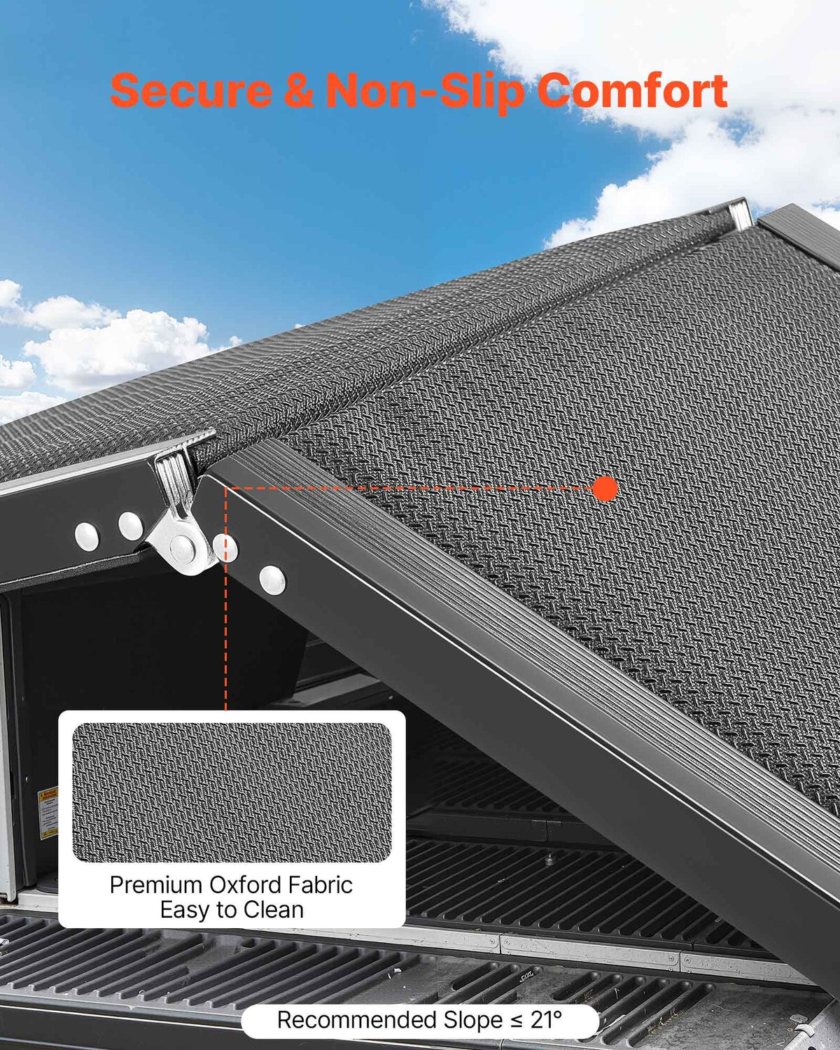 Dog Ramp for Cars, 180 x 43.2 cm, Folding Pet Ramps for Medium & Large